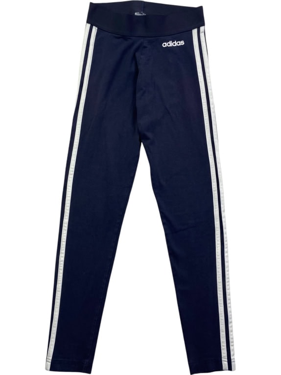 ADIDAS leggings sportivi logo blu da donna XS