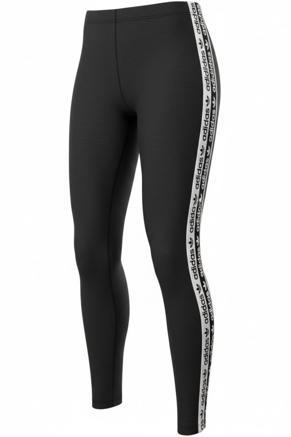 ADIDAS LEGGINGS ATHLETIC BLACK WOMEN PRE OWNED S