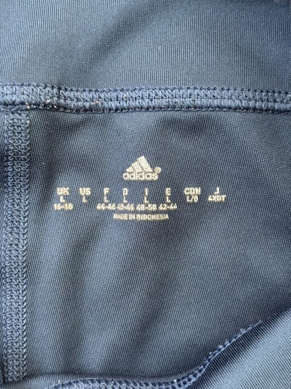 ADIDAS LEGGINGS ATHLETIC BLUE WOMEN PRE OWNED M