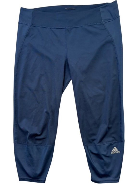 ADIDAS LEGGINGS ATHLETIC BLUE WOMEN PRE OWNED M