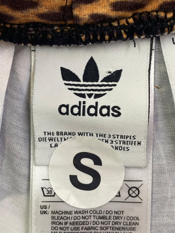 ADIDAS LEGGINGS GRAPHIC BLACK WOMENS PRE OWNED S