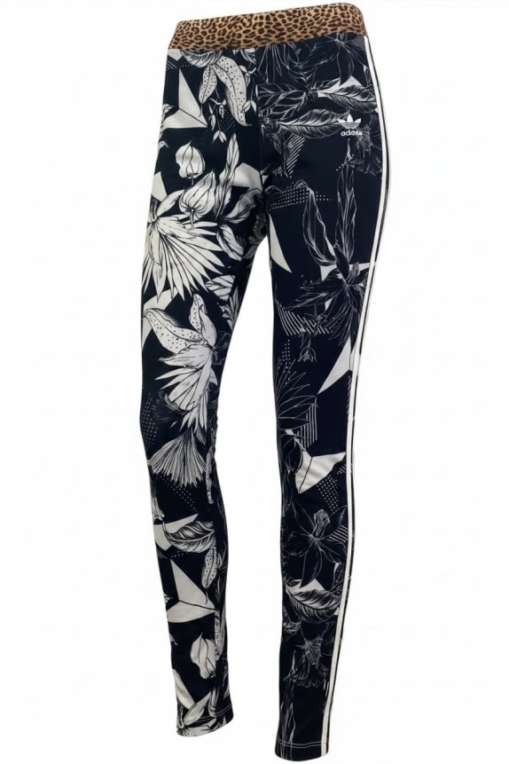 ADIDAS LEGGINGS GRAPHIC NERO DONNA PRE OWNED S