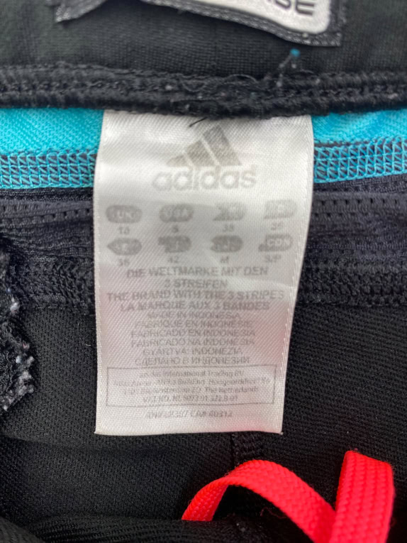 ADIDAS leggings RESPONSE FORMOTION neri con azzurro da donna S
