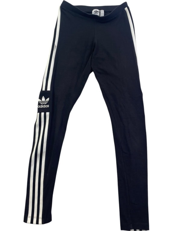 ADIDAS LEGGINGS SPORTSWEAR BLACK WOMENS PRE OWNED M