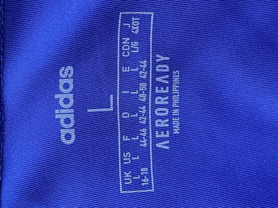 ADIDAS LEGGINGS ATHLETIC BLU DONNA PRE OWNED L