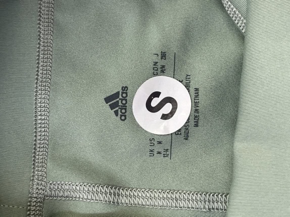 ADIDAS LEGGINGS ATHLETIC OLIVA DONNA PRE OWNED XS