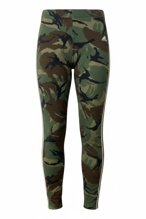 ADIDAS LEGGINGS CAMO STREETWEAR GREEN WOMEN PRE OWNED