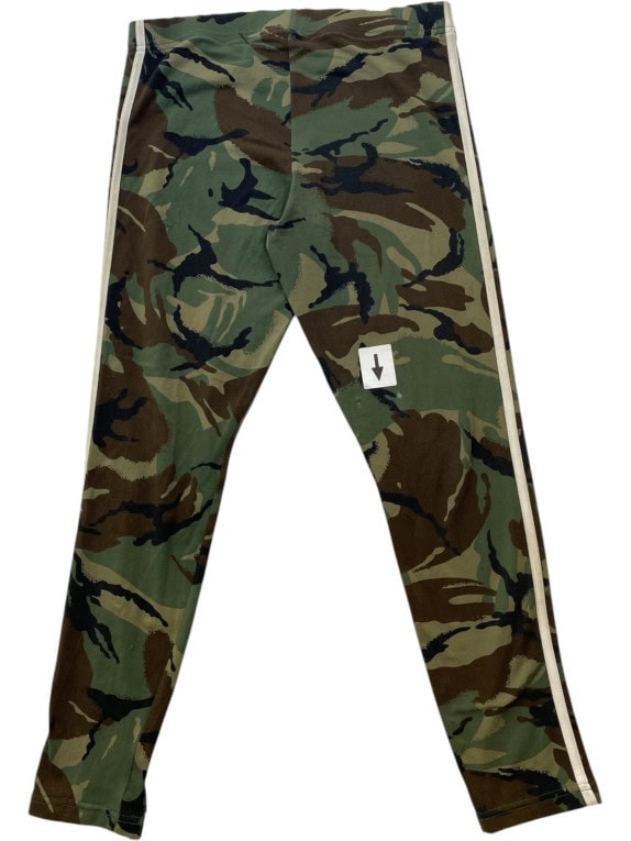 ADIDAS LEGGINGS CAMO STREETWEAR GREEN WOMEN PRE OWNED