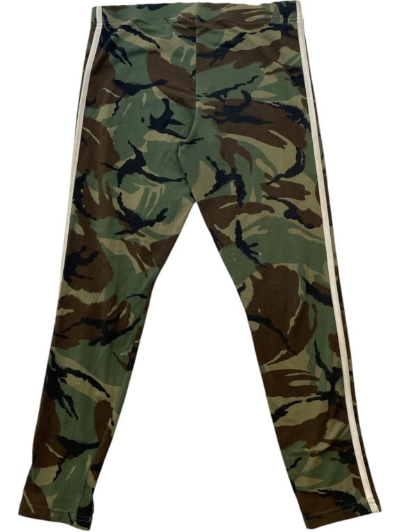 ADIDAS LEGGINGS CAMO STREETWEAR GREEN WOMEN PRE OWNED