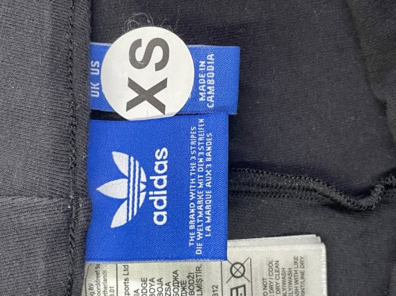 ADIDAS LEGGINGS MINIMAL BLACK WOMEN PRE OWNED XS