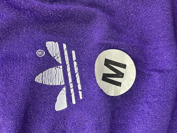 1980s ADIDAS LEGGINGS SPORTY ΠΟΡΦΥΡΟ ΓΥΝΑΙΚΕΙΟ PRE OWNED M