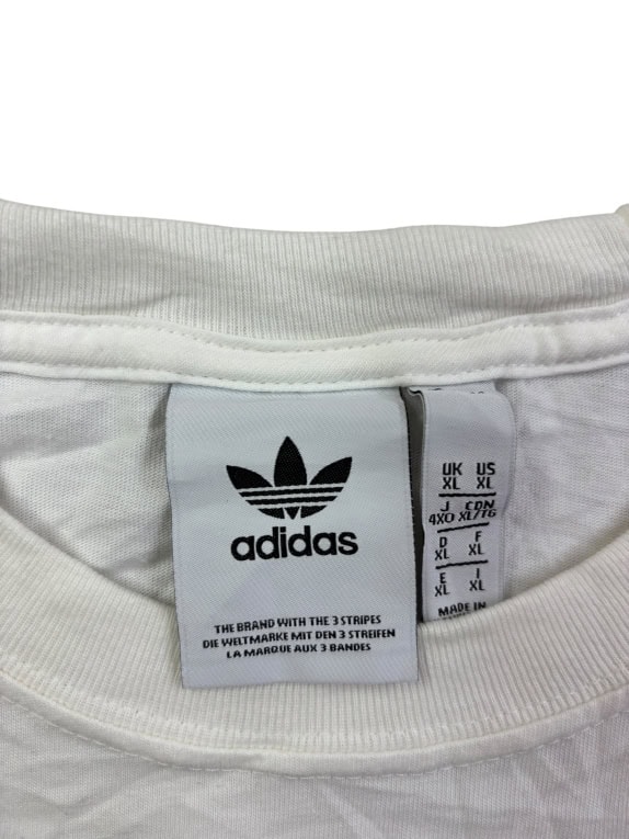 ADIDAS ΜΑΚΡΥΜΑΝΙΚΗ ΜΠΛΟΥΖΑ BIG LOGO ΛΕΥΚΗ UNISEX XL