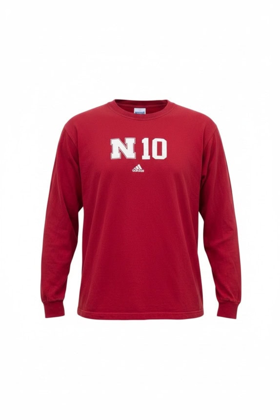 ADIDAS ΜΑΚΡΥΜΑΝΙΚΗ ΜΠΛΟΥΖΑ COLLEGIATE ΚΟΚΚΙΝΗ ΑΝΤΡΙΚΟ PRE OWNED L