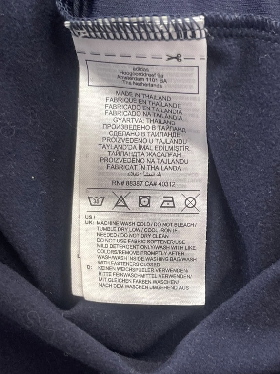 ADIDAS ΜΠΛΟΥΖΑ ΜΕ ΜΙΣΟ ΦΕΡΜΟΥΑΡ SPORTSWEAR NAVY ΑΝΤΡΙΚΟ PRE OWNED M