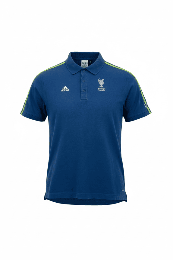 ADIDAS Polo Shirt UEFA Champions League Munich Final 2012 Logo Blue Unisex XL