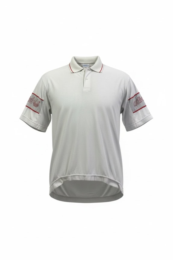ADIDAS POLO VINTAGE CON LOGO TREFOIL BIANCA UOMO XL