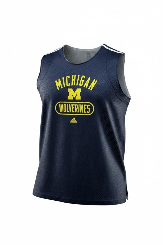ADIDAS ΜΠΛΟΥΖΑΚΙ ΜΠΑΣΚΕΤ MICHIGAN WOLVERINES ΜΠΛΕ ΑΝΤΡΙΚΟ PRE OWNED L