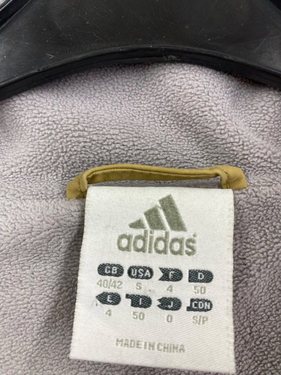 Adidas Μπουφάν Bomber Vintage Λογότυπο Χακί Ανδρικό M/L