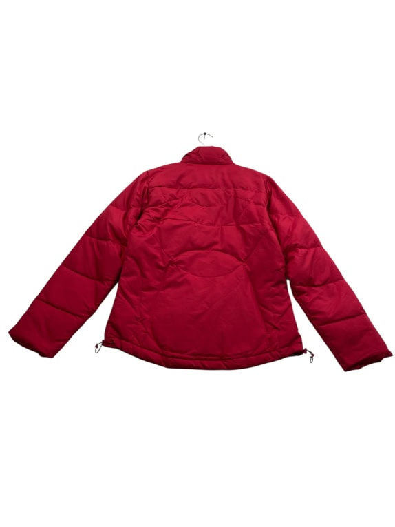 Adidas Μπουφάν Puffer Casual Λογότυπο Κόκκινο Γυναικείο M/L
