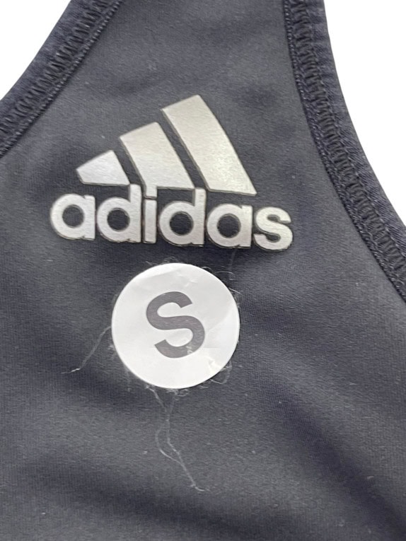 ADIDAS SPORTS BRA SPORTSWEAR BLACK WOMEN PRE OWNED S