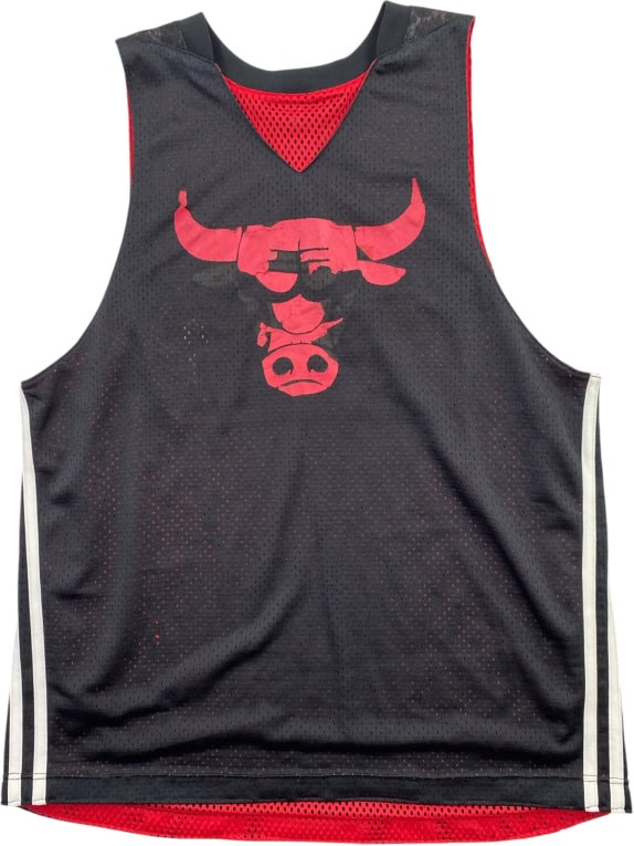 Adidas NBA Chicago Bulls Reversible Jersey Black/Red (S)