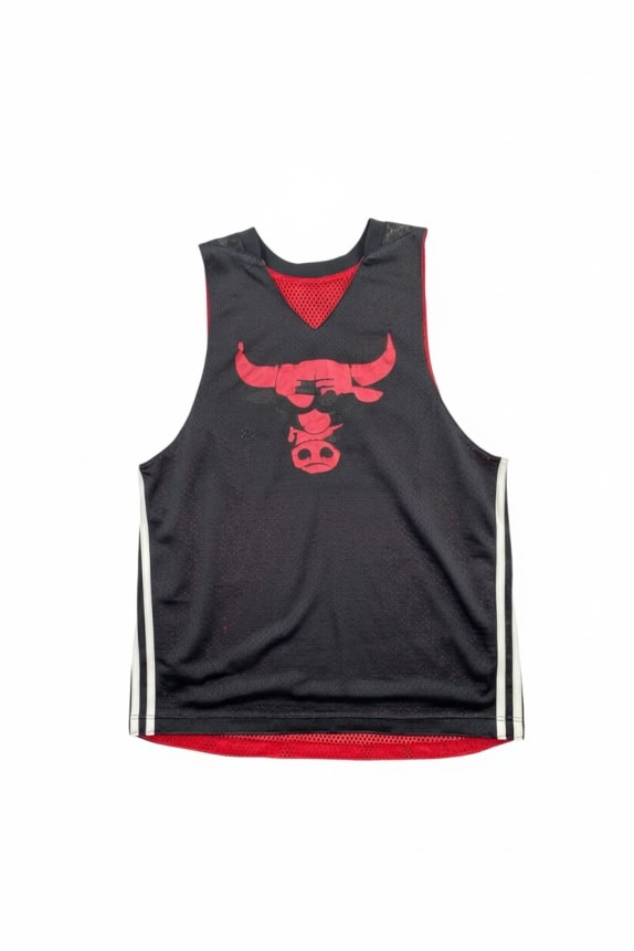 Adidas NBA Chicago Bulls Reversible Jersey Black/Red (S)