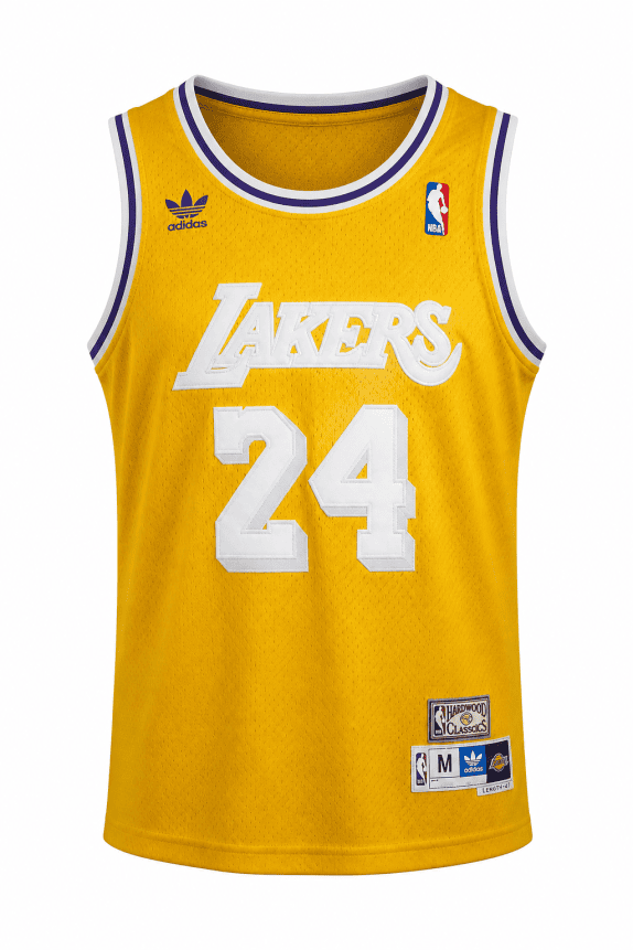 90s ADIDAS NBA JERSEY VINTAGE KOBE BRYANT GOLD ΑΝΤΡΙΚΟ PRE OWNED M