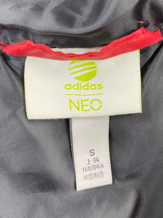 Adidas NEO Μπουφάν Puffer Hooded Logo Κόκκινο Γυναικείο S