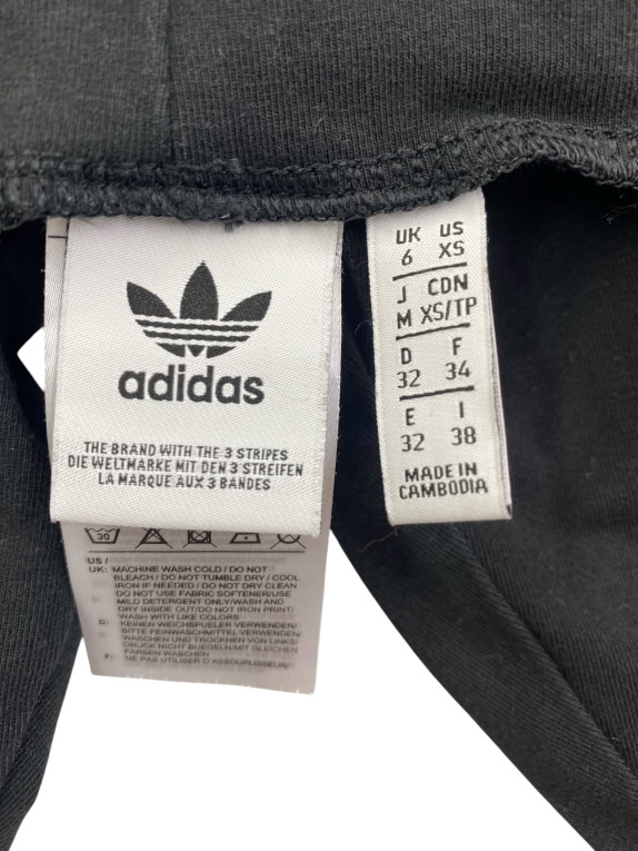 Adidas Originals Leggings Athletic Logo Black Women’s XS