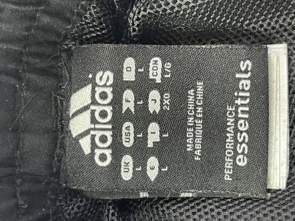 ADIDAS ΠΑΝΤΕΛΟΝΙ ΑΘΛΗΤΙΚΟ ΜΕ ΡΙΓΕΣ ΜΑΥΡΟ ΑΝΤΡΙΚΟ PRE OWNED L