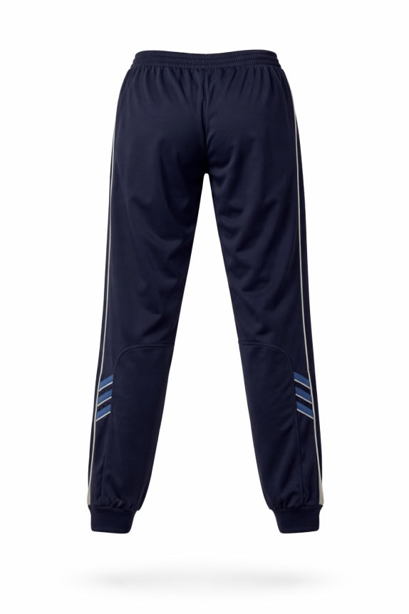 ADIDAS TRACK PANTS SPORTY NAVY MENS PRE OWNED M