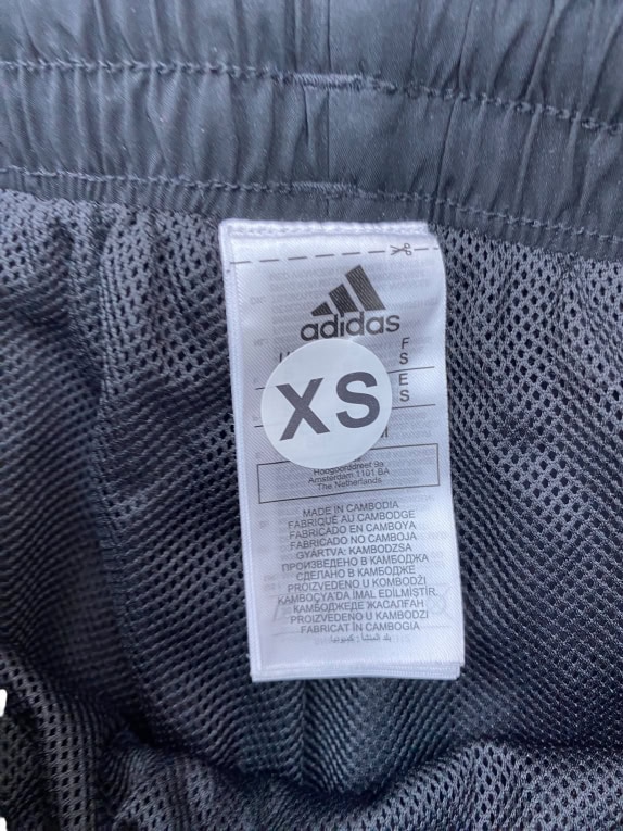 Adidas Track Pants Athletic Logo Black Men’s XS