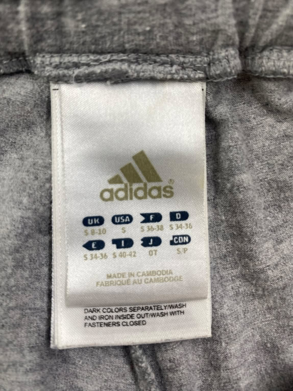 Adidas Παντελόνι Φόρμας Casual Logo Γκρι Γυναικείο S