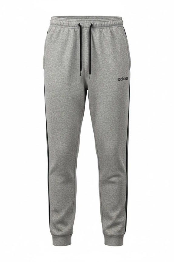 ADIDAS Pantaloni della tuta Essential 3-Stripes con logo grigio unisex Small