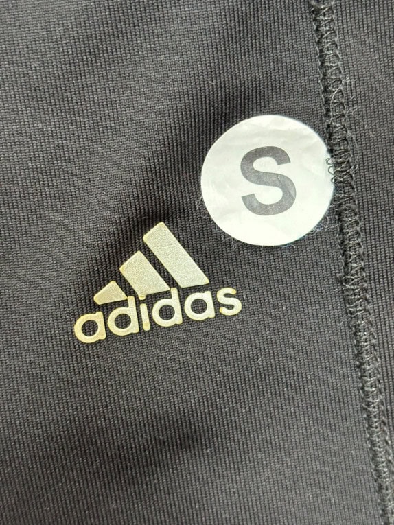 ADIDAS CAPRI TRACK PANTS SPORTSWEAR BLACK WOMENS PRE OWNED S