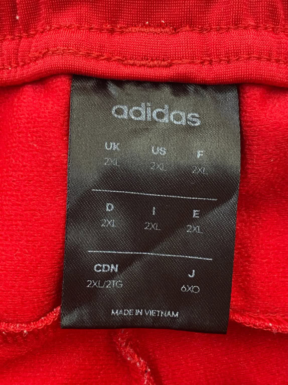 ADIDAS PANTALONI TUTA SPORTSWEAR ROSSI UOMO PRE OWNED XXL