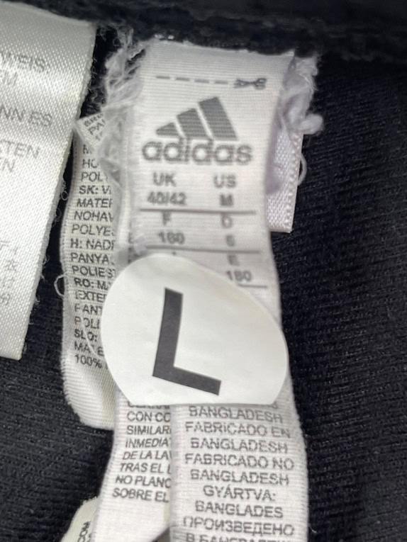ADIDAS PANTALONI DA TUTA SPORTSWEAR NERO UOMO PRE OWNED M