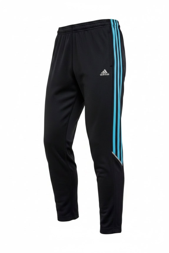 ADIDAS TRACK PANTS SPORTSWEAR BLACK WOMEN PRE OWNED L