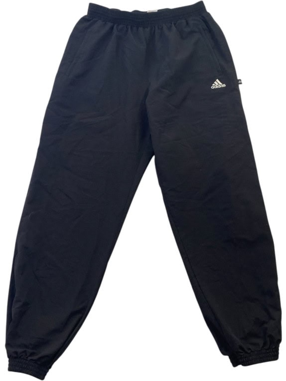 ADIDAS TRACK PANTS SPORTSWEAR BLACK UNISEX PRE OWNED L