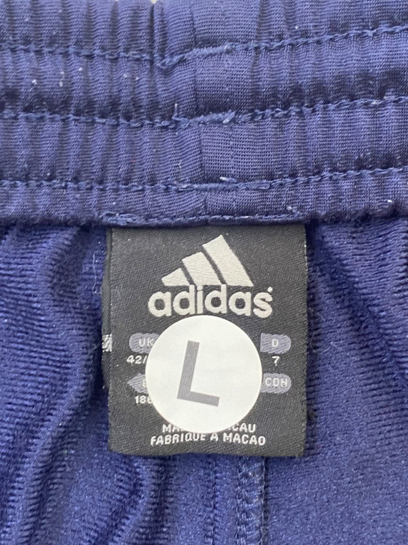 ADIDAS PANTALONI TUTA SPORTSWEAR NAVY UNISEX PRE OWNED L