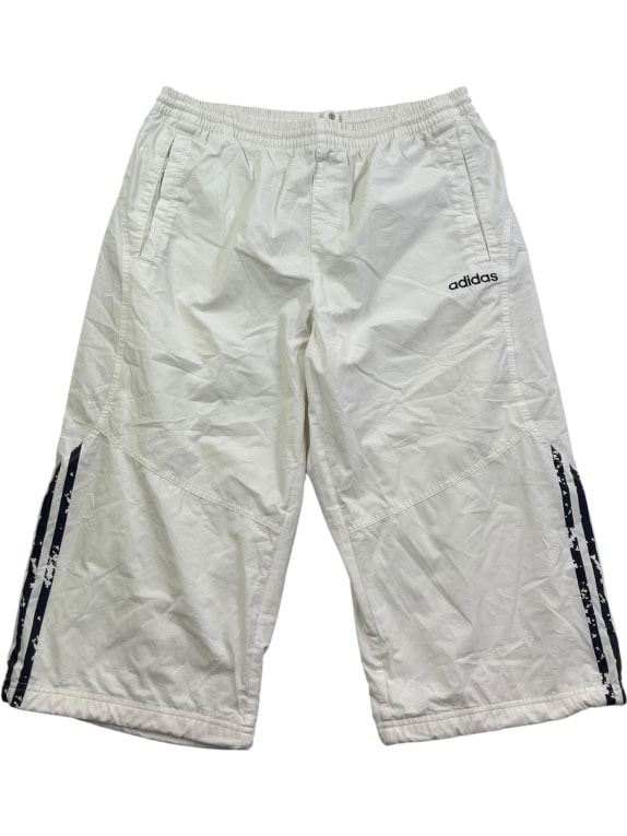 ADIDAS PANTALONI CAPRI 3/4 LOGO BIANCO UNISEX M