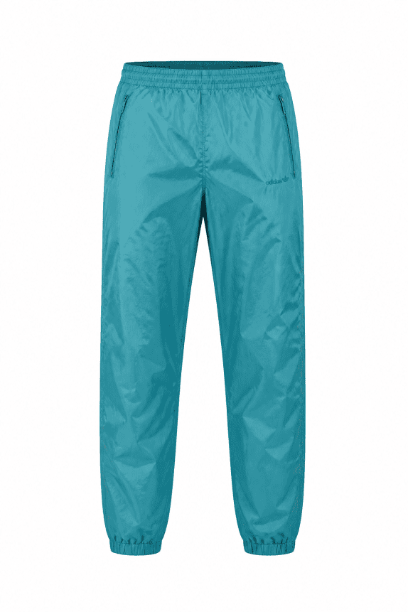 90s ADIDAS TRACK PANTS EMBROIDERED BLUE MEN PRE OWNED L