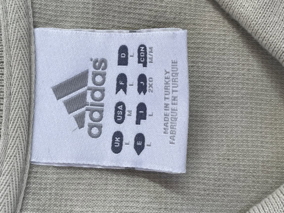 90s ADIDAS POLO SHIRT MINIMAL BEIGE ΑΝΤΡΙΚΟ PRE OWNED L