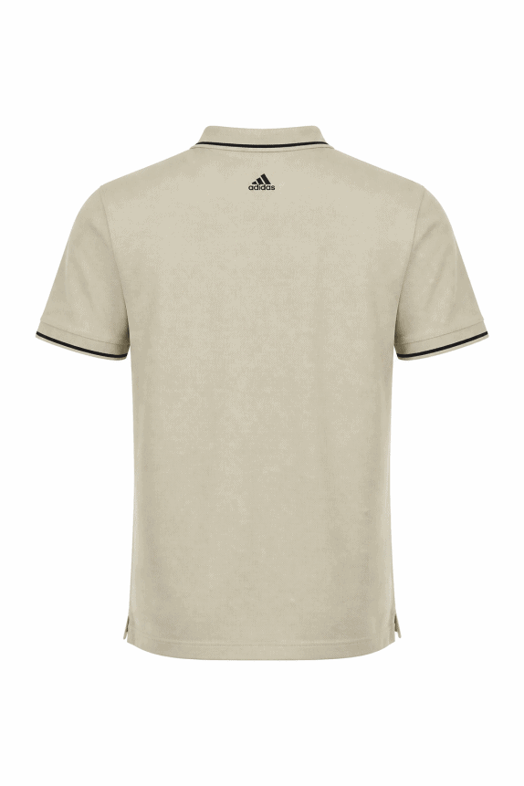 90s ADIDAS POLO SHIRT MINIMAL BEIGE ΑΝΤΡΙΚΟ PRE OWNED L