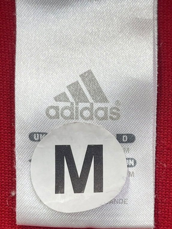 ADIDAS POLO SHIRT STRIPED RED ΑΝΔΡΙΚΟ PRE OWNED M