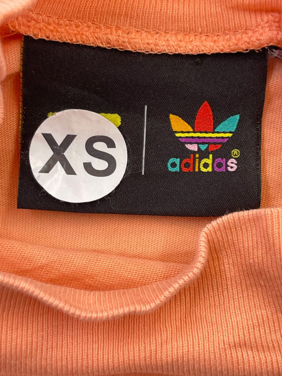 ADIDAS ΨΗΛΟΛΑΙΜΟ T SHIRT GRAPHIC ΡΟΔΑΚΙΝΙ ΓΥΝΑΙΚΕΙΟ PRE OWNED XS