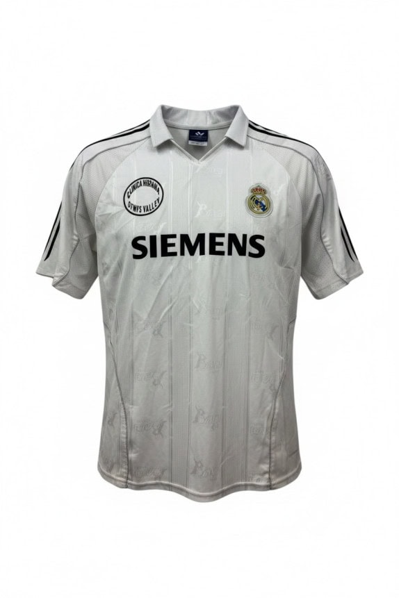 ADIDAS REAL MADRID MAGLIA DA CALCIO RETRO SPORTSWEAR ARGENTO UOMO PRE OWNED L