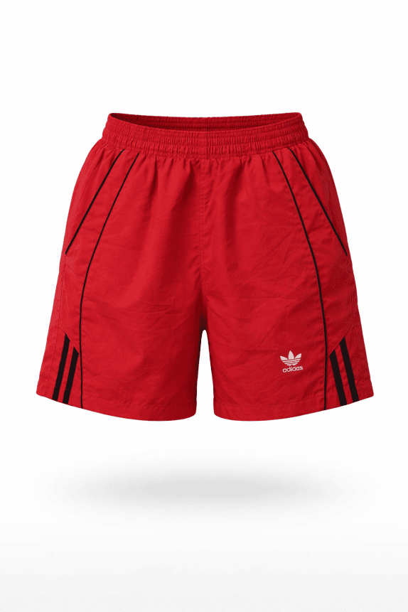 ADIDAS 90s SHORTS SPORTSWEAR ROSSO UOMO PRE OWNED S
