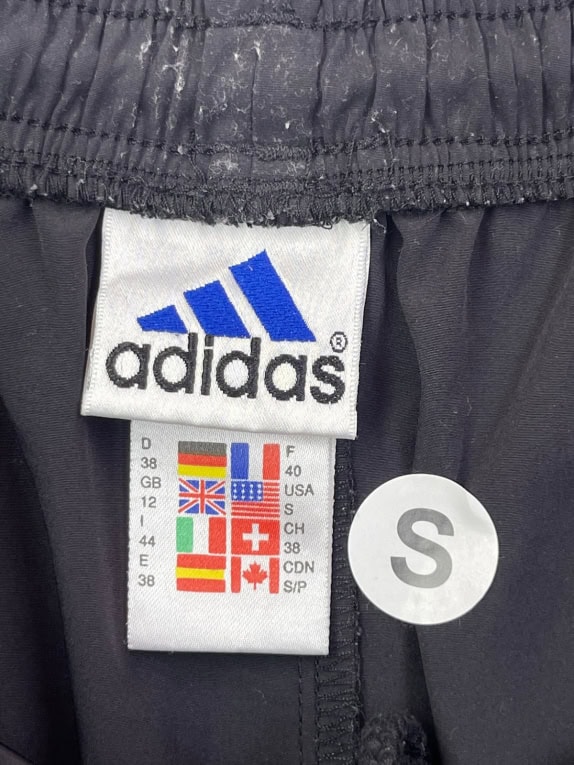 ADIDAS SHORTS SPORTSWEAR BLACK UNISEX PRE OWNED S