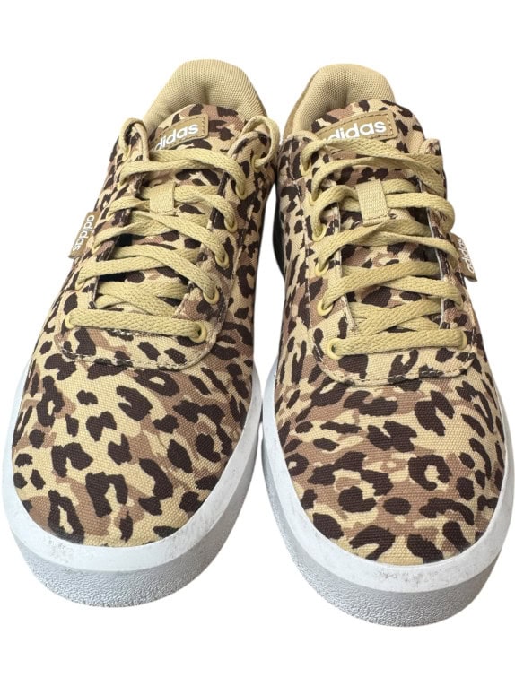 ADIDAS SNEAKERS LEOPARD PRINT LOGO BEIGE/BROWN WOMEN 39 1/3